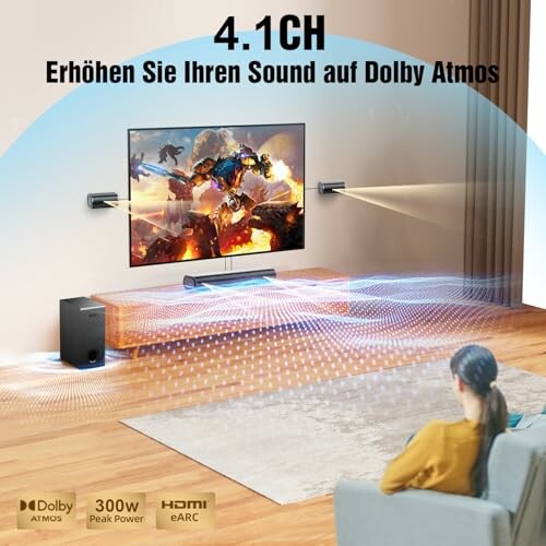 Hiwill 4.1ch Soundbar mit Dolby Atmos