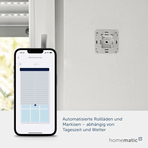 Smartphone-Steuerung für automatische Rollläden.